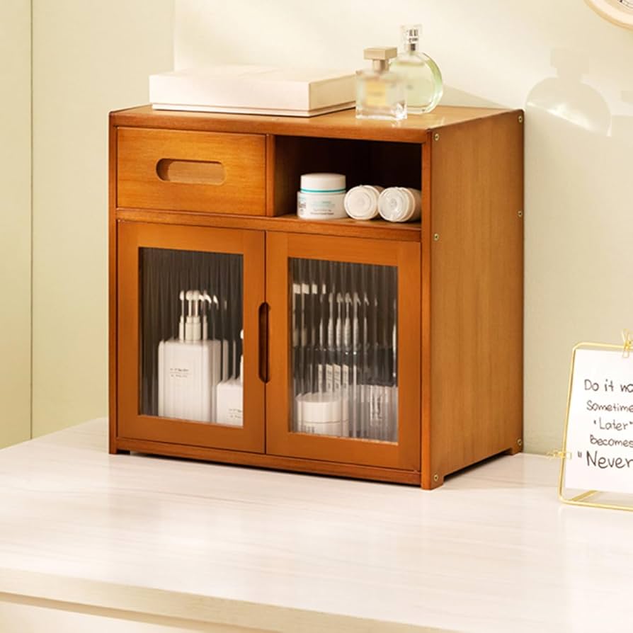 食器棚　6月末まで Amazon.co.jp: MJKQ9 ミニ食器棚 扉付き 卓上キャビネット 木製